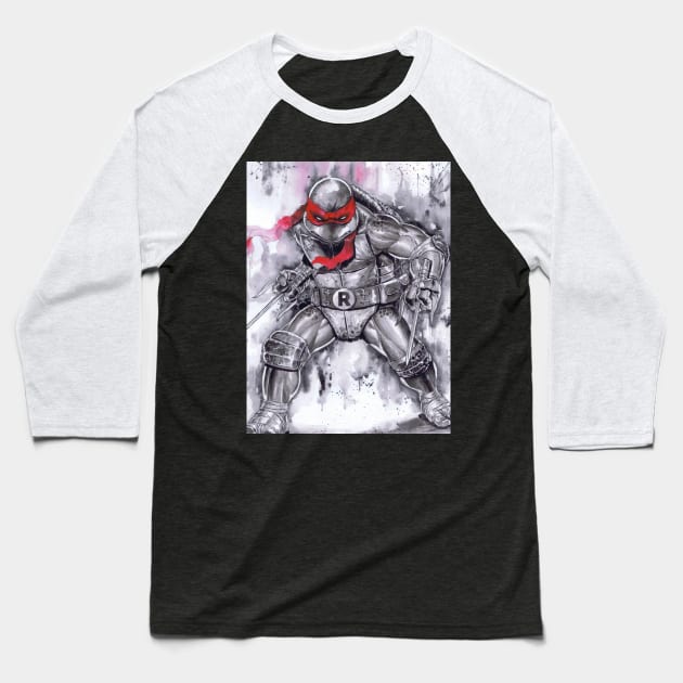 TMNT RAPH Baseball T-Shirt by emilcabaltierra